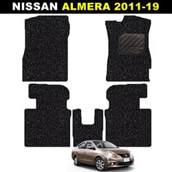 พรมดักฝุ่น NISSAN ALMERA 2011-19 พรมไวนิล นิสสัน อัลเมร่า เกรดA หนานุ่ม เข้ารูป 5ชิ้น (พร้อมส่ง)