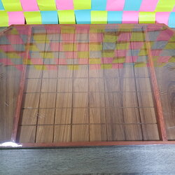 กระดานหมากรุกไทยไม้สักขนาด(ช่อง 6x6 cm.หนา3 cm.)