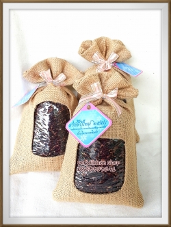 กระสอบข้าวสารรับไหว้บรรจุ 0.5 กิโลกรัม (ข้าวไรส์เบอร์รี่)