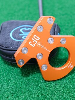 LAB GOLF DF3 ORANGE PUTTER L.A.B. GOLF 35 INCH PUTTER 35" 69* LIE BLACK STEEL