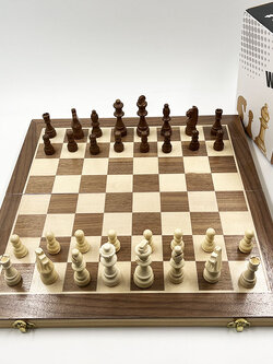 3IN1 หมากรุกสากล แบ๊กเกมม่อน หมากฮอส กระดานแบบไม้พับได้