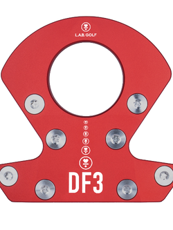 LAB GOLF DF3 RED PUTTER L.A.B. GOLF 34 INCH PUTTER 34" 69* LIE STEEL SHAFT + HEADCOVER
