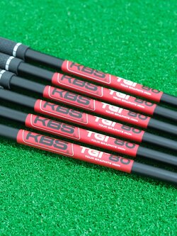 KBS TGI 80 FLEX S #6-GW IRON SET SHAFT - GOLF PRIDE TOUR VELVET STANDARD GRIP