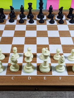 ชุุดหมากรุกสากลกระดานไม้พร้อมตัวเรซิ่นมีที่ถ่วงน้ำหนัก