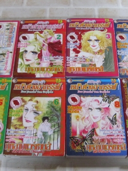 ลิขิตรักหน้าต่างอาถรรพ์ ชุด เล่ม 1,2,3,4,5,6,8,9 ขาดเล่ม 7 ( 9 เล่มจบ ) Riyoko Ikeda เขียน