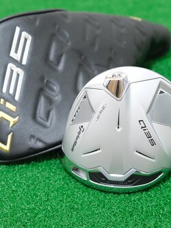 2025 TAYLORMADE QI35 MAX DESIGNER SERIES MATTE PLATINUM 9.0* DRIVER - HEAD ONLY + HEADCOVER