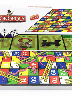 2IN1 เกมเศรษฐีโมโนโพลี่และเกมบันไดงู