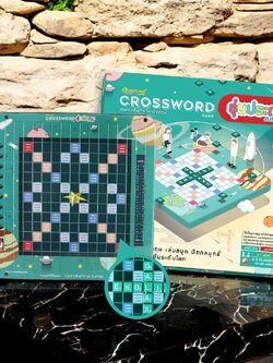 ครอสเวิร์ดรุ่นประถมชุดมาตรฐานกระดานพลาสติกลายอวกาศ (Crossword Plastic Board)