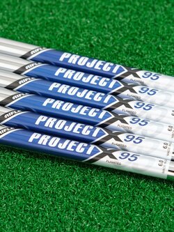 NEW PROJECT X 95 FLIGHTED 6.0 IRON SHAFT SET #5-PW FLEX S 0.370 TIP.