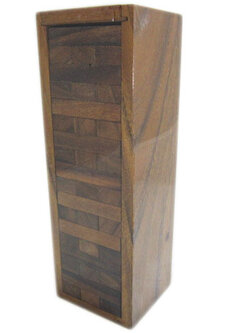 Jenga เจงก้า เกมตึกถล่มแบบไม้ คอนโดไม้ เกมดึงไม้ ไซส์ใหญ่(Size L)
