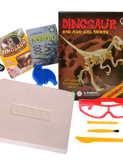 ของเล่นชุดขุดฟอสซิลโครงกระดูกไดโนเสาร์สำหรับเด็ก