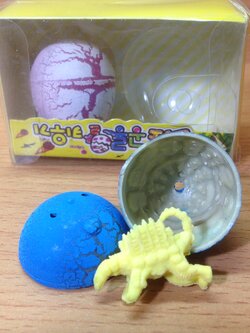 ไข่ไดเสาร์แช่น้ำขนาดเล็กแบบคู่