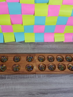 หมากขุมแบบลูกแก้วขนาดใหญ่ฝั่ง 16หลุม (Mancala/Kahala)