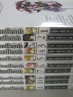 Pandora Hearts ชุด เล่ม 1,2,3,4,5,6,7,8,10,11 ( ขาดเล่ม 9 ) ยังไม่จบชุด Jun Mochizuki เขียน