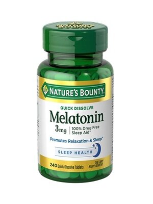 (Pre-order) Natures Bounty Triple Strength Melatonin 3 mg 240 Tablets