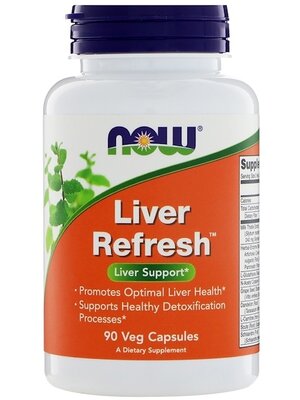 ส่งฟรีลงทะเบียนมีพร้อมส่งค่ะ Now Foods Liver Refresh 90 Capsules