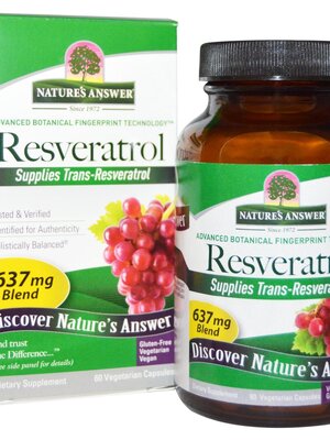 (Pre-order) Nature's Answer Resveratrol 637 mg 60 Veggie Caps