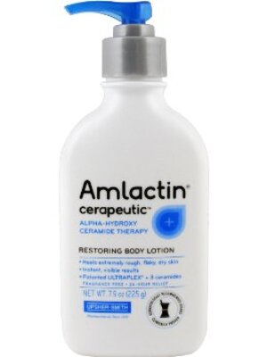 ส่งฟรีลงทะเบียนมีพร้อมส่งค่ะ AmLactin Cerapeutic Alpha-Hydroxy Ceramide Therapy Restoring Body Lotion, Fragrance Free 7.9 oz (225 g)