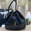 ORI หนังแท้ | YSL PARIS VII small hobo in grained leather / YSL Bucket Bag กระเป๋าสะพายทรงโฮโบบัคเก็ต งานหนังแท้ลายเกรน ฟังก์ชั่นสุดเลิศพร้อมเชือกรูด ดีไซน์รูปทรงใช้งานง่าย ภายในโล่งกว้างมาก