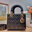 SMALL LADY DIOR MY ABCDIOR BAG Black Cannage / CD LADY BAG พร้อมส่ง กระเป๋าสะพายข้างสุดฮอต ดีไซน์เรียบง่าย แต่แฝงไปด้วยความหรูหรา ทรงกล่องคลาสสิค โดดเด่นด้วยพวงกุญแจอะไหล่สีทอง