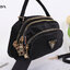 PRADA MINI 3 ZIPPER NYLON HANDBAG & SHOULDER BAG กระเป๋าถือหรือสะพายทรง dome size mini วัสดุ nylon มีหูหิ้วจับถนัดมือ