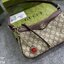 GUCCI Ophidia small shoulder bag strawberry heart keychain กระเป๋าสะพายไหล่ แถมพวกกุญแจรูปหัวใจสตรอเบอรี่สุดน่ารัก แคนวาสพิมพ์ลายโมโนแกรมคมชัด
