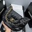 CHANEL 19 Hobo Bag Black Mixed Metal Hardware กระเป๋าสะพายหนังแท้ เกรดออริ ท็อป สลับแท้ 1:1 ผ่านทุก ตม ใช้งานต่างประเทศได้