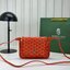 10 สี ORI หนังแท้ | GOYARD Plumet pouch-wallet กระเป๋าสะพายใบเล็กกะทัดรัด ดีไซน์กระเป๋าสตางค์ Plumet ดีไซน์มาพร้อมช่องใส่เหรียญ ธนบัตร และบัตรต่างๆ สามารถสะพายไหล่เป็นกระเป๋าสะพายข้างได้เหมือนกระเป๋าใบเล็ก