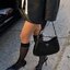 Prada Cleo brushed leather shoulder bag กระเป๋าทรงสวยยอดฮิต กับแบรนด์ PRADA งานพรีเมียมกิ้ฟท์จากแบรนด์ ทรงสะพายไหล่สวยหรูอยู่ทรง PRADA CLEO หนังเรียบดำเงาหรูสุดคลาสสิต เปิดปิดด้วยกระดุมอะไหล่เงินทั้งใบ ด้านในใส่กระเป๋าสตางค์ยาว มือถือ ของจุกจิกได้เยอะ มีป
