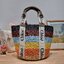 CHLOE LARGE WOODY BASKET Multicolor กระเป๋าสะพายสานทรงตะกร้า ยอดฮิตติดลมของแบรนด์ ด้วยวัสดุสังเคราห์จากธรรมชาติ สานทอเต็มใบออกมาเป็นลวดลายสวยงาม