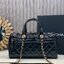 ORI หนังแท้ | Chanel Large Bowling Bag Crumpled Leather / Chanel Keepall Bag กระเป๋าถือ กระเป๋าสะพายรุ่นใหม่ล่าสุด ดีไซน์หนังยับเงา ในคอลเลกชัน Métiers d’art ปี 2024/25
