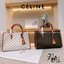 CELINE LARGE TOTE BAG VIP กระเป๋าทรงโท้ท shopping วัสดุ TRIOMPHE CANVAS หนังแท้สวยอยู่ทรงดีไซน์หรูคลาสสิค มาพร้อมTAGสายหนังห้อยกุญแจทอง ภายในโล่งกว้างมีช่องซิป หัวซิปแบรนด์ สามารถใส่เอกสาร A4 หนังสือ ipad Notebook ของใช้ได้เยอะจุใจ หูจับหนังแท้เเข็งแรงจับ