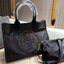 TORY BURCH ELLA TOTE BAG *BUY1GET1 สวยคุ้มในราคาสบายกระเป๋า‼️ กระเป๋าทรง SHOPPING วัสดุ NYLON ทั้งใบตัดด้วยหนัง SAFFIANO ดำ ตกแต่งด้วยหมุดรอบโลโก้แบรนด์ ด้านในบุผ้าปั้มแบรนด์ เปิดปิดด้วยกระดุมแม่เหล็ก ช่องกว้างหลักหนึ่งช่องและช่องซิปอีกช่อง พร้อมช่องใส่ขอ
