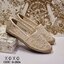 Valentino คัชชู ลูกไม้ ใส่สบาย ไม่อัพ หน้ากว้าง แมทส์ชุดง่าย น้ำหนักเบา ขอบรอบแต่งเชือกปอฟาง สวยเก๋