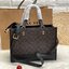 ของแท้ 100% COACH DEMPSEY CARRYALL IN SIGNATURE CANVAS ((1955)) น้ำตาลเข้ม