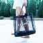 พร้อมส่งความสวยหรู 👠👠 Chanel Shopping Bag With Chain กระเป๋าสะพายใบใหญ่ทรง Shopping Bag Limited Edition พรีเมี่ยมกิ้ฟของแท้นำเข้าจาก Chanel Perfume Counter ของแท้100% (ไม่ใช่งานเลียนแบบ) ใบใหญ่วัสดุ Nylon โปร่ง ♡ ปั้ม CHANEL แบรนด์ส