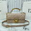 8" DIOR Mini Dior Ange Bag / Dior Clutch Bag Macrocannage CD clasp with white resin pearl กระเป๋าถือพร้อมสายสะพาย ประดับตัวล็อคมุก สวยงามเหนือกาลเวลา เกรดออริ 1:1