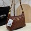 CHANEL HOBO BAG Shiny Leather & Gold-Tone Metal 26cm กระเป๋าทรงโฮโบ ดีไซส์สวยเรียบหรู เกรดออริ สลับแท้ 1:1 ใช้งานต่างประเทศได้