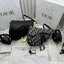 DIOR Medium Saddle Bag with Strap Blue Dior Oblique Jacquard / Black Grained Leather กระเป๋าสะพายทรงอานม้าเอกลักษณ์ของแบรนด์แห่งตำนานความหรู