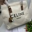 CELINE TOTE BAG กระเป๋าสะพายใบใหญ่ shopping bag ผ้าแคนวาสสายหนังสวยโทนสีคลาสสิค วัสดุ Canvas & Grained cowhide ดีไซน์ทรง Shopping ขนาดใหญ่กำลังดี เนื้อหนาแข็งแรง น้ำหนักเบา โดดเด่นที่ห้อยTagแม่กุญแจอะไหล่ทองสามารถใช้ล๊อคซิปด้านในได้ หูจับหนังสะพายไหล่ได้ 