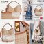 Celine Bucket Bag In Textile with Celine Logo สาว ๆ คนไหนกำลังมองหากระเป๋าสะพายที่สามารถจุของได้แบบกำลังพอดี เราขอแนะนำเป็นใบนี้เลยค่ะ เพราะมีขนาดที่ไม่เล็กและไม่ใหญ่จนเกินไป ให้ความคล่องตัวสูง มีฐานกว้างสามารถใช้สะพายไหล่เมื่อต้องการออกงานทางการหรือจะสะพ