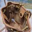 M.C.M Aren Chain Backpack in Visetos / M.C.M Mini Visetos backpack with chain shoulder straps and Spanish calf leather trim กระเป๋าสะพายกึ่งเป้ ไซส์น่ารักน่าใช้มากๆ ดีไซน์ลายเส้นตัดกลางกระเป๋า ไม่ซ้ำใคร