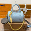 LV Speedy Bandoulière 20 bicolour กระเป๋าสะพายทรงหมอนไซส์เล็กน่ารัก Rare item รุ่นใหม่สีพาสเทลสวยหวาน ลูกคุณควรมีมากค่า โดดเด่นด้วยสายสะพายโซ่สีทองตัดกับสีกระเป๋าได้อย่างลงตัว