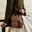 หนังแท้ GUCCI HORSEBIT 1955 BUCKET BAG IN TEXTURED LEATHER กระเป๋าสะพายหนังแท้งานสวยสุดหรู