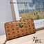 M.C.M ZIP AROUND WALLET WITH LOGO IN VISETOS ดีไซน์ใหม่ล่าสุด กระเป๋าสตางค์ซิปรอบ ไซส์ large คลาสสิค รอบนี้ดีไซน์ใหม่ โลโก้โดดเด่น สุดหรู