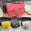 VIP 】หนังแท้ CHANEL mini square flap bag VIP GIFT WITH PURCHAS-GWP กระเป๋าสะพายทรงสี่เหลี่ยมเปิดด้านหน้า หนังคาเวียร์ลายคลาสสิค รุ่นยอดนิยมไอเท็มฮิต อะไหล่ทองสวยหรูดูดีมาพร้อมสายโซ่ทองร้อยหนังจะสะพายไหล่ หรือ Crossbody ก็ดูดี พร้อมส่งที่ไทยไม่ต้องรอพรีฯ ส