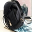PRADA MINI BACKPACK with chain กระเป๋าเป้ size mini premium gift จากแบรนด์ Prada ขนาดกำละงน่ารัก ปรับสะพายได้หลายทรง วัสดุ nylon เปิดปิดด้วยกระดุมแม่เหล็ก ด้านหน้ามีช่องเล็ก น้ำหนักเบา ภายในมีช่องเล็ก และช่องซิป จุได้เยอะ ซับได้ 100& polyester มีหูหิ้วจับ