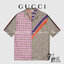 Gucci Geometric GG print bowling shirt Multicolor geometric GG print silk twill / Gucci Men's Shirts / Gucci Shirts งานเกรดออริจินอล พิมพ์ลายคมชัด มีป้ายแท็กที่คอเสื้อทุกตัว พร้อมส่งที่ไทย ภาพสินค้าถ่ายจากงานขายจริง ใช้งานต่างประเทศได้