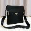 Prada messenger bag Limited edition กระเป๋าอเนกประสงค์ วัสดุ Nylon ขนาดกำลังดี ตัวกระเป๋าน้ำหนักเบา ด้านหน้ามีช่องซิป เป็นฝากระเป๋า เปิด/ปิดด้วยแม่เหล็กดูด ด้านในโล่งกว้าง ใส่ iPad มีช่องซิป 1 ช่อง และช่องใส่ของจุกจิก ด้านหลัง มีช่องซิปอีก1ช่อง อะไหล่สีเง