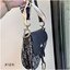 DIOR Saddle bag with shoulder strap Dior Oblique jacquard fabric and smooth Leather กระเป๋าสะพายทรงอานม้า กระเป่าที่มีเอกลักษณ์สวยงามเหนือกาลเวลา รุ่นใหม่ฝาพับแบบหนัง ทรงสวยไม่ซ้ำใคร